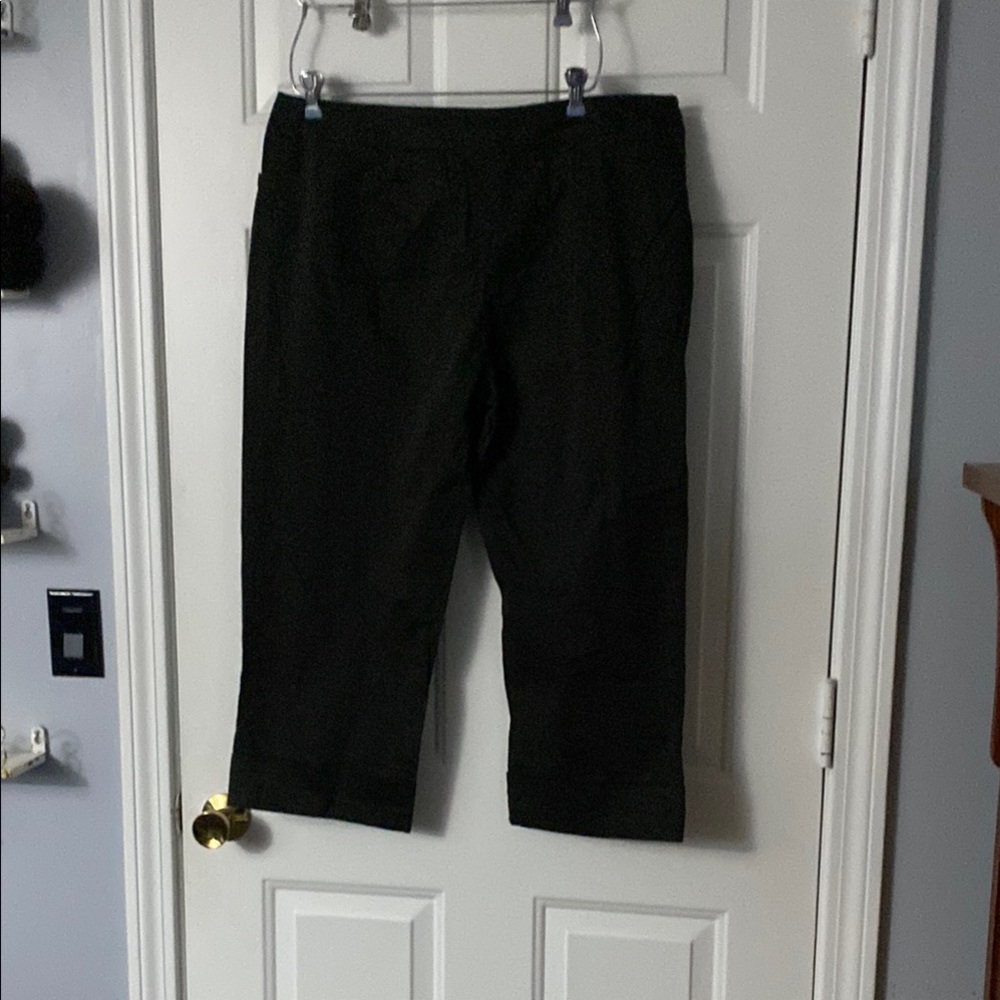 Pantology Brown-black Cuffed Cropped Pants - Picture 5 of 7